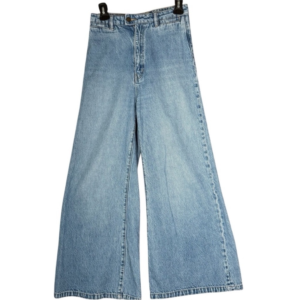 Rolla's Wide Leg Flare High Rise  Jeans Blue Organic Cotton 26 / AU 8